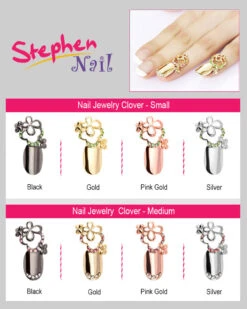 Stephen Nail Jewelry Clover (Medium-Gold) -Best wig outlet Shop 4 8Pro Clover 05