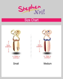 Stephen Nail Jewelry Triple Hearts (Small-Gold) -Best wig outlet Shop 8 SizeChart TripleHearts 01