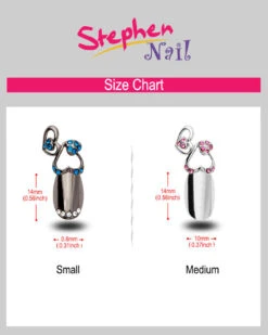 Stephen Nail Jewelry Twin Hearts (Small-Gold) -Best wig outlet Shop 8 SizeChart Twin 01