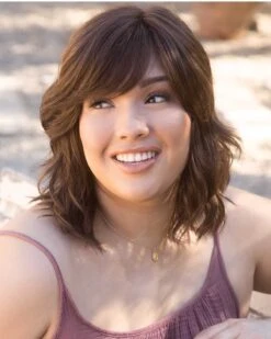 Braylen | Lace Front & Monofilament Synthetic Wig By Amore -Best wig outlet Shop AM2581 Braylen Ginger Brown