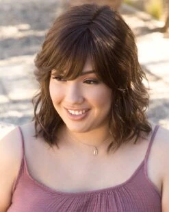 Braylen | Lace Front & Monofilament Synthetic Wig By Amore -Best wig outlet Shop AM2581 Braylen Ginger Brown 2