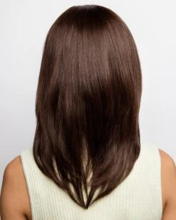 Oakly | Lace Front & Monofilament Remy Human Hair Wig By Amore -Best wig outlet Shop AM8716 Oakly DarkChocolate B