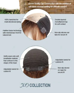 Codi XO (Rooted) | Lace Front & Monofilament Synthetic Wig By Amore -Best wig outlet Shop Amore XO CapDesign 05 17ca2d79 95eb 4053 ae4d e7ddebf9640e