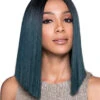 Yara Sleek | Lace Front Synthetic Wig By Bobbi Boss -Best wig outlet Shop BBMLF216 Yara Sleek TT1B DarkTeal main