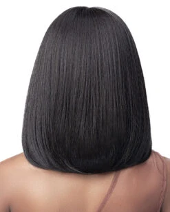 Kary | Lace Front Synthetic Wig By Bobbi Boss -Best wig outlet Shop BBMLF478 Kary 1B back