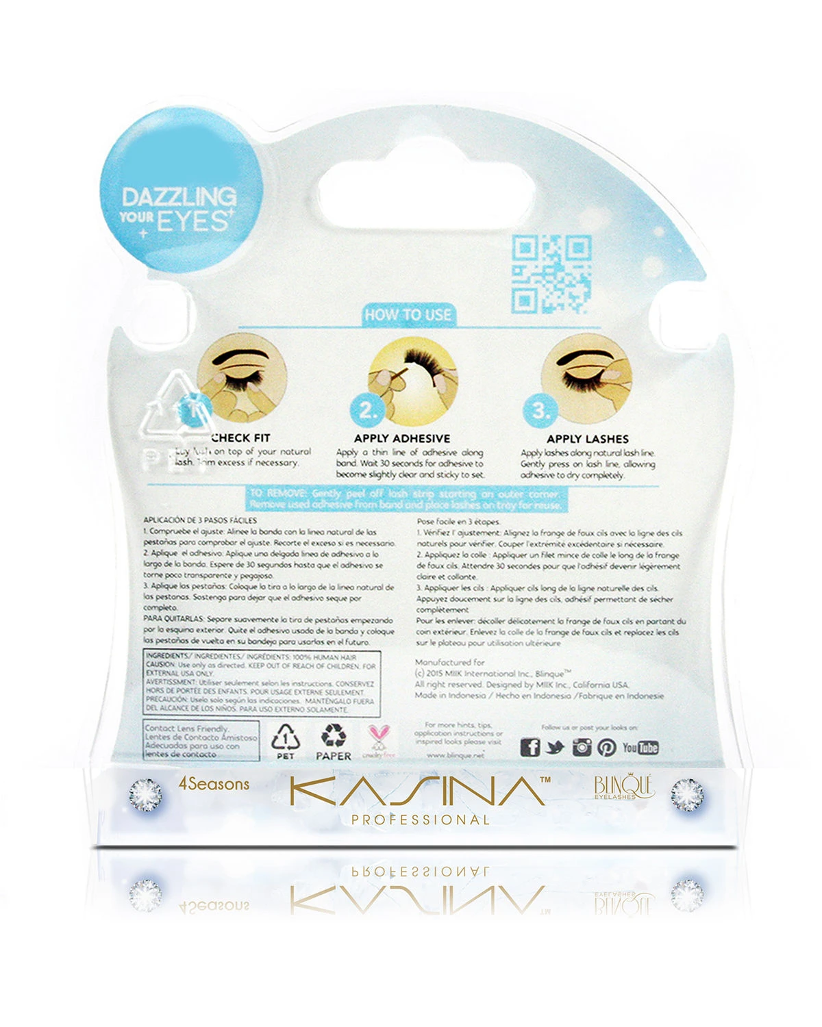Premium 4 Seasons Eyelashes #20 | By Kasina Professional 3 Premium 4 Seasons Eyelashes #20 | By Kasina Professional - Image 3