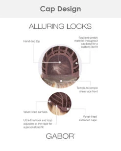 Alluring Locks | Lace Front & Monofilament Top Synthetic Wig By Gabor -Best wig outlet Shop EG31079 AlluringLocks Cap