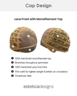 Verona (Exclusive) | Lace Front & Monofilament Top Synthetic Wig By Estetica -Best wig outlet Shop ES MonofilamentTopWithLaceFront cap1 e3a61afb e8e0 4724 aa61 fb19e5401715