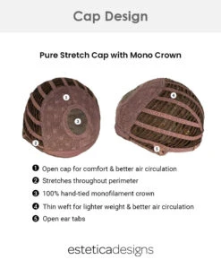 Hunter | Monofilament Crown Synthetic Wig By Estetica -Best wig outlet Shop ES PureStretchCapWithMonoCrown cap