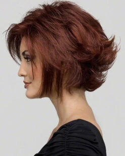 Angie (Exclusive) | Lace Front & Monofilament Synthetic Wig By Envy -Best wig outlet Shop EV31001 Angie DarkRed side 01