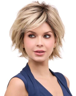 Delaney (Exclusive) | Lace Front & Monofilament Synthetic Wig By Envy -Best wig outlet Shop EV31022R Delaney ChampagneShadow M3