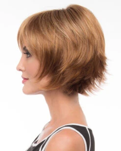 Delaney (Exclusive) | Lace Front & Monofilament Synthetic Wig By Envy -Best wig outlet Shop EV31022 Delaney CreamedCoffee side 01