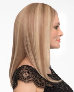 Sophia | Lace Front & Monofilament Human Hair Wig By Envy 9 Sophia | Lace Front & Monofilament Human Hair Wig By Envy -Best wig outlet Shop EV37010 Sophia DarkBlonde side2