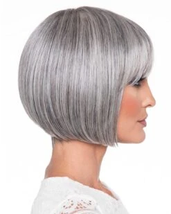 Tandi (Exclusive) | Monofilament Crown Human Hair Blend Wig By Envy -Best wig outlet Shop EV37017 Trandi MediumGrey side 01
