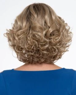 Isabella (Exclusive) | Lace Front & Monofilament Top Human Hair Blend Wig By Envy -Best wig outlet Shop EV37026 Isabella SparklingChampagne back