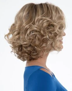 Isabella (Exclusive) | Lace Front & Monofilament Top Human Hair Blend Wig By Envy -Best wig outlet Shop EV37026 Isabella SparklingChampagne side