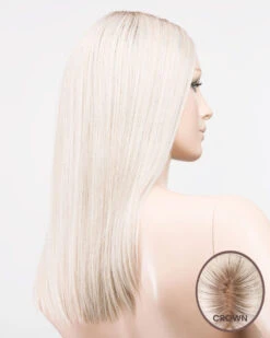 Sleek Mono Part-Petite/Average | Lace Front & Monofilament Part Synthetic Wig By Ellen Wille -Best wig outlet Shop EW31033PA LightChampagne Rooted mq