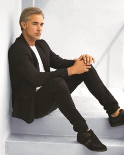 Sophistication | Average/Large Men's Lace Front & Monofilament Synthetic Wig By HIM -Best wig outlet Shop HC64003AL Sophistication Side Lifestyle 1