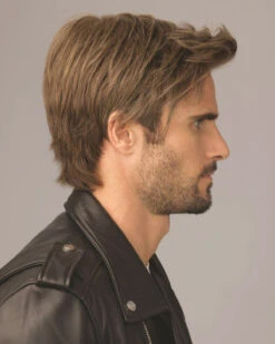 Edge | Average/Large Men's Lace Front & Monofilament Crown Synthetic Wig By HIM -Best wig outlet Shop HC64005AL Edge Side 2