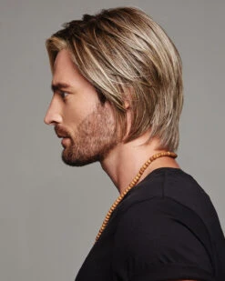 Daring | Average/Large Men's Lace Front & Monofilament Part Synthetic Wig By HIM -Best wig outlet Shop HC64007AL Daring Side2