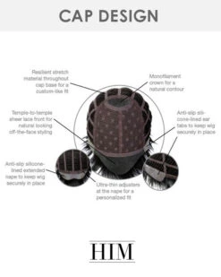 Reserved | Average/Large Men's Lace Front & Monofilament Crown Synthetic Wig By HIM -Best wig outlet Shop HC64008AL Cap Reserved