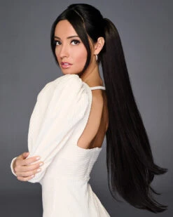 27 Inch Straight Cinch Pony | Hair Piece By Hairdo -Best wig outlet Shop HD50042 27inStraightCinchPony model3 S1