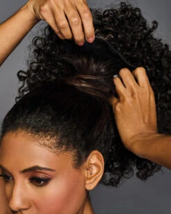 12 Inch Coily Cinched Pony | Hair Piece By Hairdo -Best wig outlet Shop HD50043 12inCoilyCinchedPony Step2