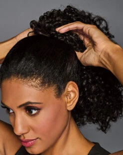 12 Inch Coily Cinched Pony | Hair Piece By Hairdo -Best wig outlet Shop HD50043 12inCoilyCinchedPony Step3