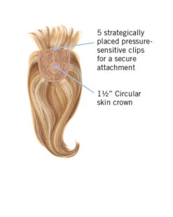 Fringe Top Of Head | Synthetic Wiglet By Hairdo -Best wig outlet Shop HD54002 FringeTopOfHead inside