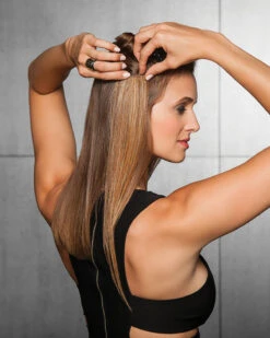 16 Inch Straight Synthetic Clip-in Extension 8pc Kit | By Hairdo -Best wig outlet Shop HD5812 16InchStraight how2 01