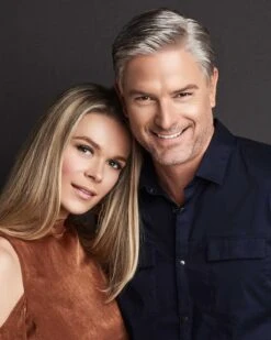 Distinguished | Average/Large Men's Lace Front & Monofilament Human Hair Blend Wig By HIM -Best wig outlet Shop HIM64009AL Distinguished