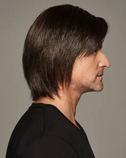 Sharp | Average/Large Men's Lace Front & Monofilament Human Hair Blend Wig By HIM -Best wig outlet Shop HIM64010AL Sharp M34S side2