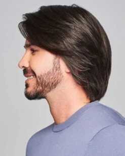 Sharp | Average/Large Men's Lace Front & Monofilament Human Hair Blend Wig By HIM -Best wig outlet Shop HIM64010AL Sharp S