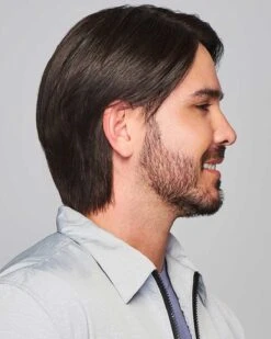 Sharp | Average/Large Men's Lace Front & Monofilament Human Hair Blend Wig By HIM -Best wig outlet Shop HIM64010AL Sharp SS2