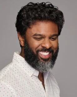 Dignified | Average/Large Men's Lace Front & Monofilament Top Synthetic Wig By HIM -Best wig outlet Shop HIM64014AL Dignified Model1 F