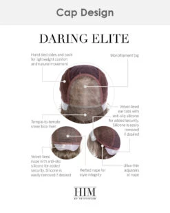 Daring Elite | Average/Large Men's Lace Front & Monofilament Top Synthetic Wig By HIM -Best wig outlet Shop HIM64015AL DaringElite cap
