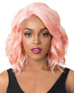 Swiss Lace Glanage | Lace Front Synthetic Wig By It's A Wig -Best wig outlet Shop IW31099 SwissLaceGlanage Peach main