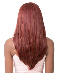 Swiss Lace Phyllis | Lace Front Synthetic Wig By It's A Wig -Best wig outlet Shop IW31119 Phyllis RedSangria back