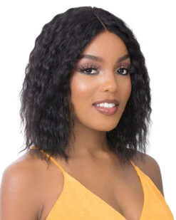 HH T Part Keseli | Skin Part Human Hair Wig By It's A Wig -Best wig outlet Shop IW37140 HH TPart Keseli 1B side