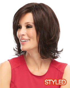 Elizabeth | Lace Front & Monofilament Synthetic Wig By Jon Renau -Best wig outlet Shop JR5158 styled 2