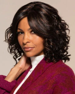 Maya (Exclusive) | Lace Front & Monofilament Synthetic Wig By Jon Renau -Best wig outlet Shop JR5901 Maya 1BRH30 Main 01