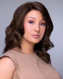 Carrie Lite-Petite (Exclusive) | Lace Front & Monofilament Human Hair Wig By Jon Renau -Best wig outlet Shop JR774 CarrieLitePetite 4RN Side e2793b72 4d3a 4d1d ba9d 301bcc22d056