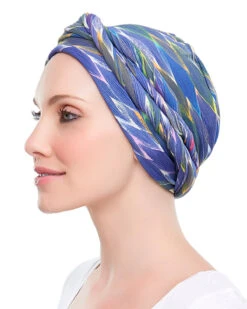 Softie Wrap Print Headwear -Best wig outlet Shop JRSOWP SoftieWrapPrint Marquise Multi 1