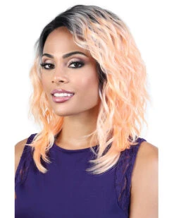 LDP-Eva | Lace Front & Lace Part Synthetic Wig By Motown Tress -Best wig outlet Shop MT31058 LDP Eva RT1B RoseGold main