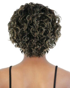 DP-Aliya | Lace Part Synthetic Wig By Motown Tress -Best wig outlet Shop MT31139 DP Aliya OTCamoGreen back