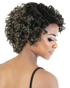 DP-Aliya | Lace Part Synthetic Wig By Motown Tress -Best wig outlet Shop MT31139 DP Aliya OTCamoGreen side