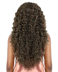 LS137 Air | Lace Front Synthetic Wig By Motown Tress -Best wig outlet Shop MT31147 LS137Air CamoGreen back