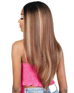 CLS Prada | Lace Part Synthetic Wig By Motown Tress -Best wig outlet Shop MT31172 CLS Prada TLCafeLatte S2