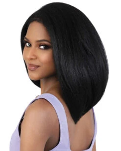 HBL 134Zoa | Lace Front Human Hair Blend Wig By Motown Tress 11 HBL 134Zoa | Lace Front Human Hair Blend Wig By Motown Tress -Best wig outlet Shop MT37276 HBL 134Zoa NaturalBlack S2