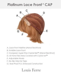 PLF007HM | Lace Front & Monofilament Human Hair Wig By Louis Ferre 7 PLF007HM | Lace Front & Monofilament Human Hair Wig By Louis Ferre -Best wig outlet Shop PlatinumLaceFrontCap 06
